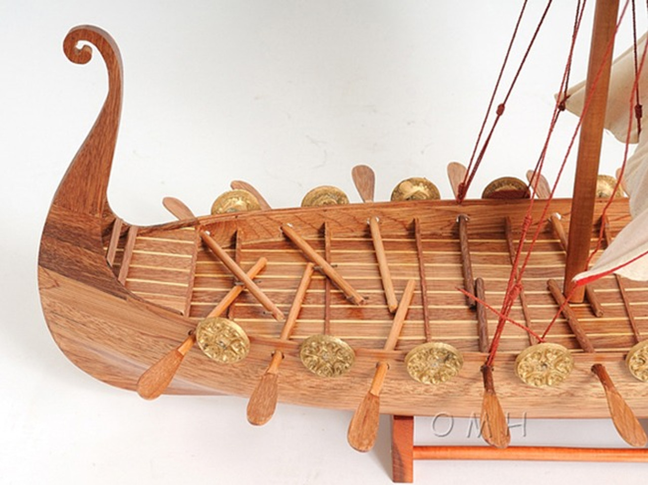 Drakkar Dragon Viking Wood Ship Model Sailboat