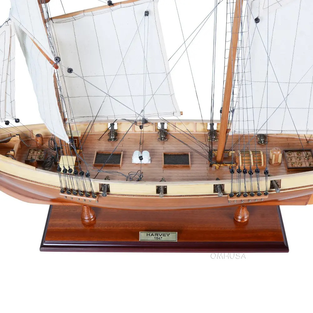 Harvey 1847 Baltimore Clipper Wood Model Tall Ship 35