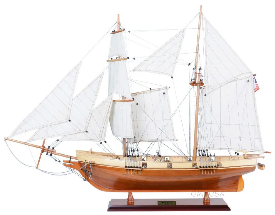 Harvey 1847 Baltimore Clipper Wood Model Tall Ship 35