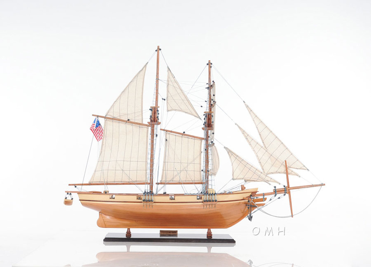 Harvey 1847 Baltimore Clipper Model Privateer Ship