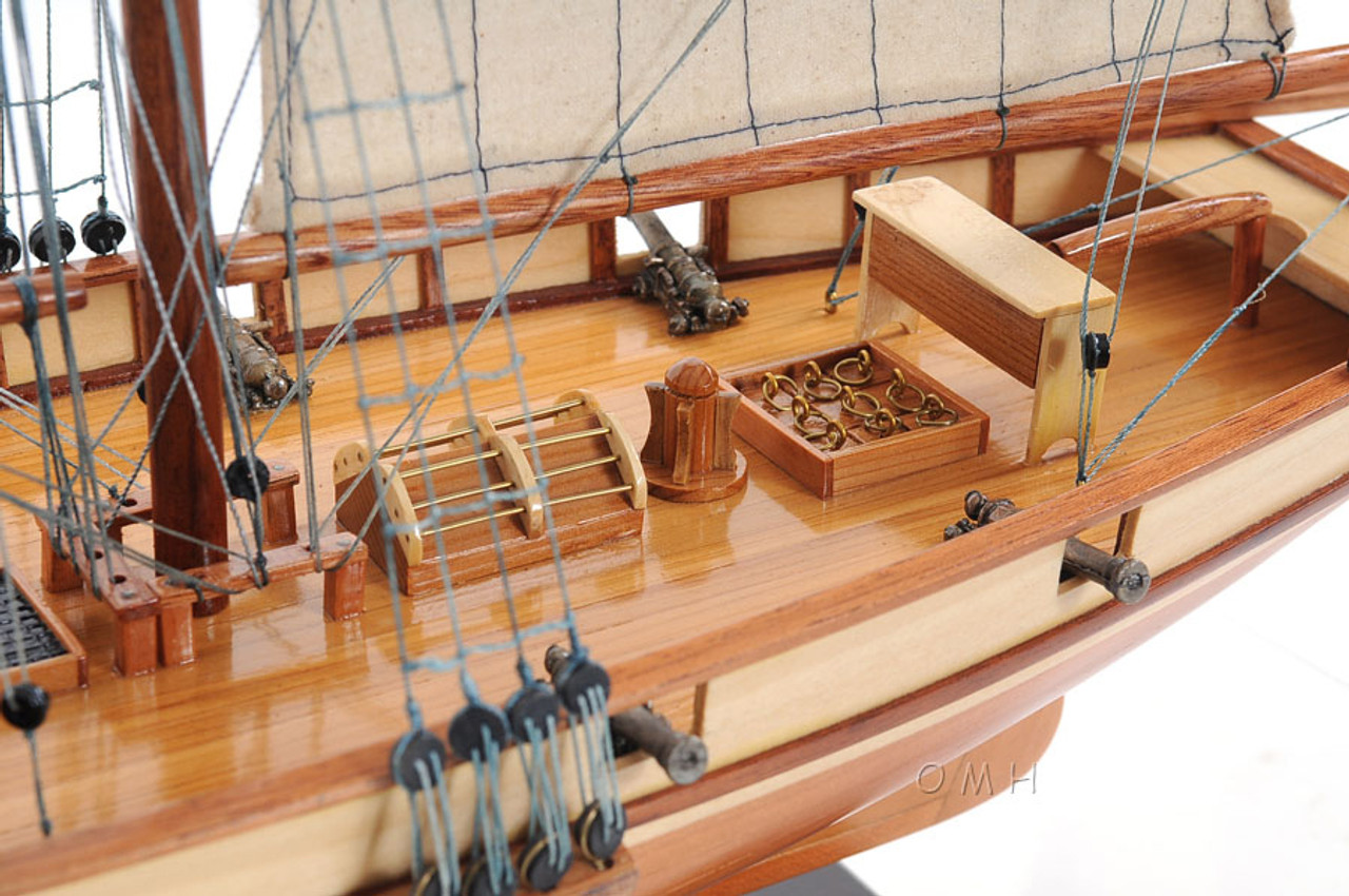 Harvey 1847 Baltimore Clipper Model Privateer Ship