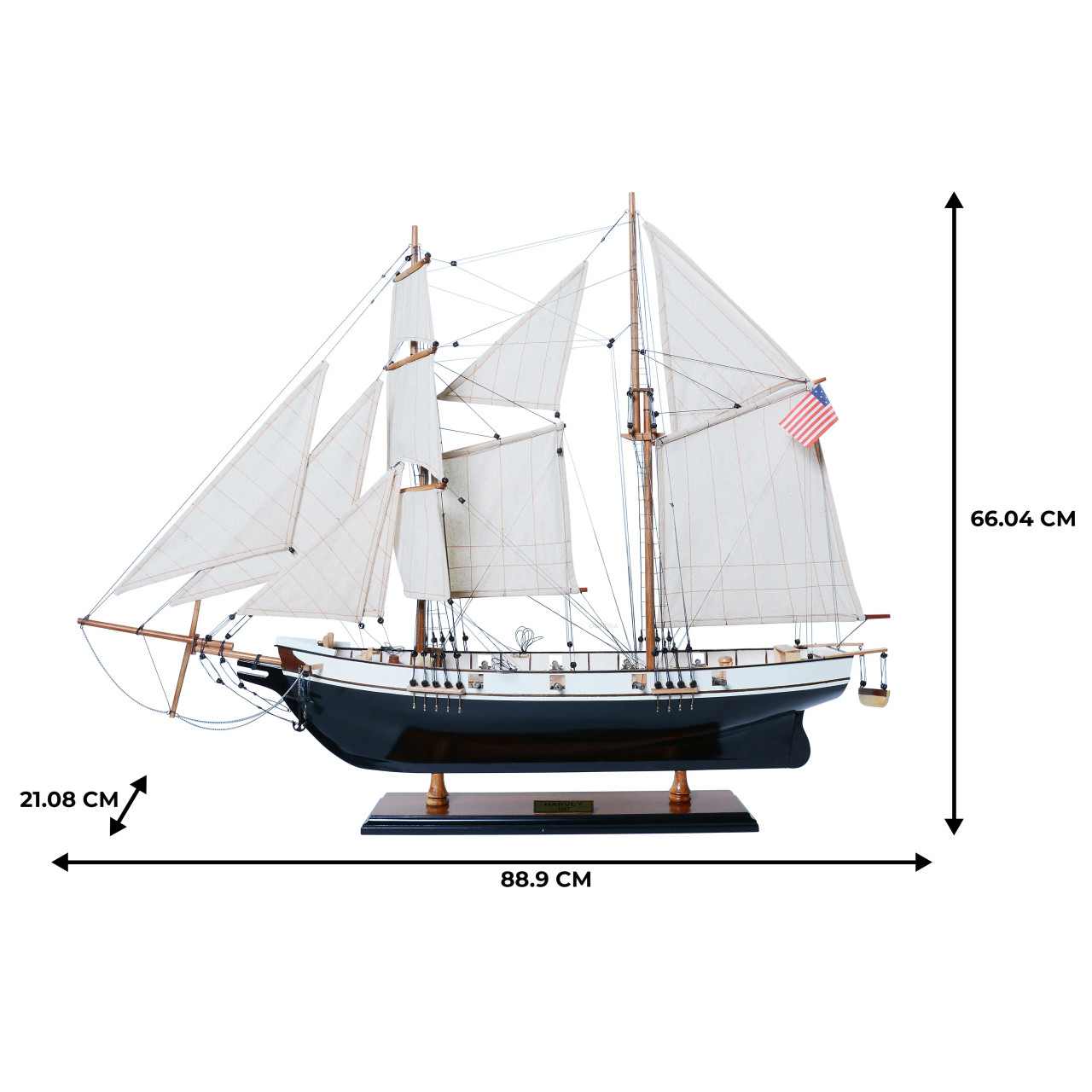 Harvey Baltimore Clipper Model Tall Ship Schooner