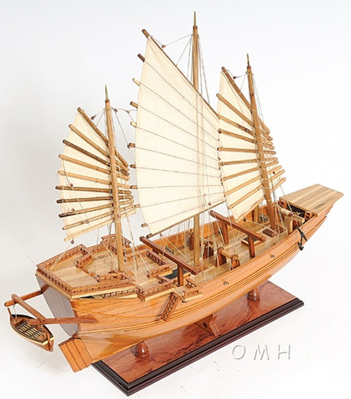 Chinese Junk Wooden Pirate Model Ship Sailboat 27" Boat 