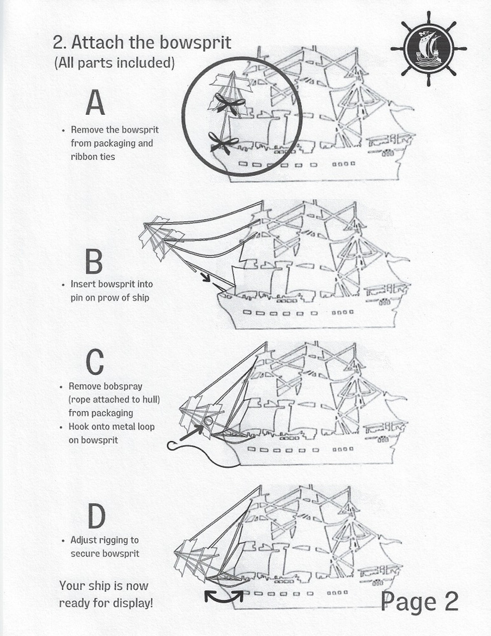 Vasa Swedish Wasa Warship Semi-Built Model Instructions