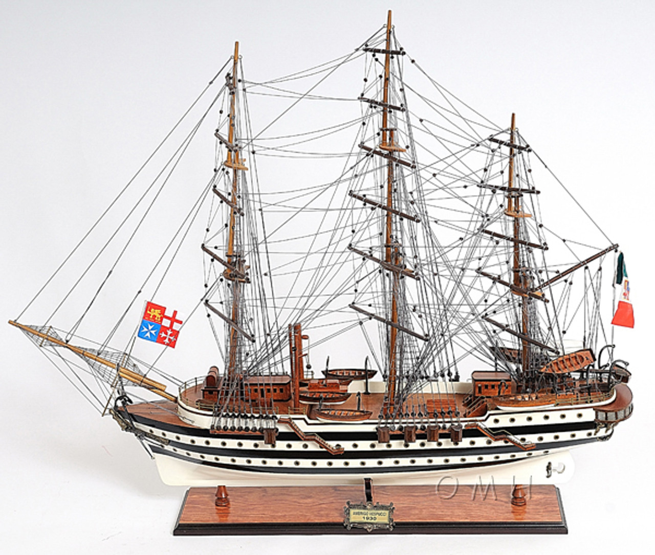 Amerigo Vespucci Wooden Model Italian Tall Training Ship