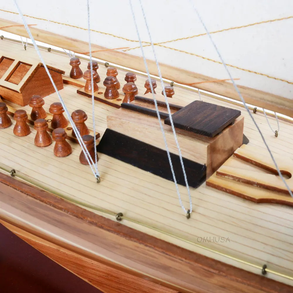 Endeavour 1934 America's Cup Yacht Wood Model Sailboat 40