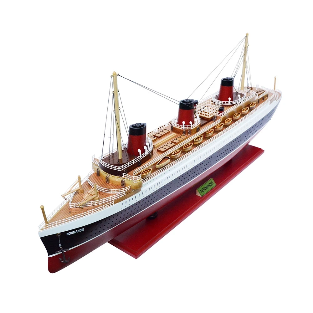Normandie French Ocean Liner Cruise Ship Model