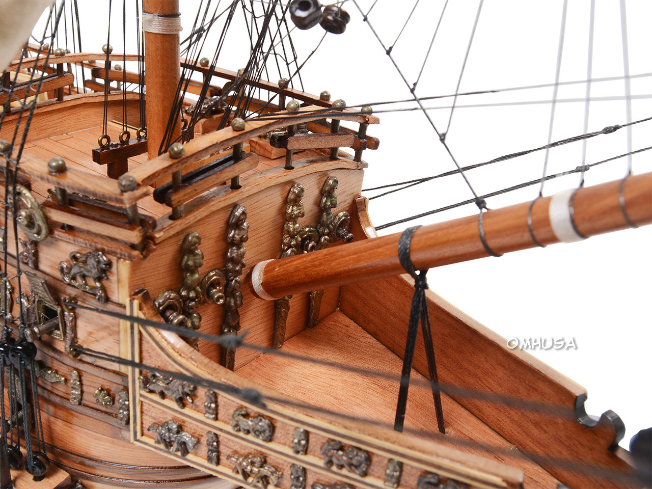 HMS Sovereign Seas Wooden Model Tall Sailing Ship