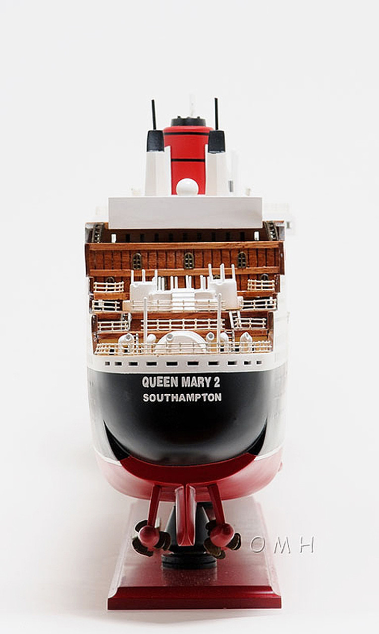 Queen Mary 2 Ocean Liner Wooden Model 40" Cunard Cruise 