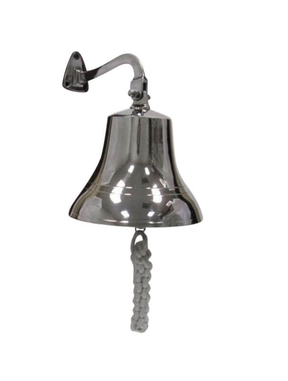 Solid Brass Chrome Finish Ships Bell  Nautical Decor