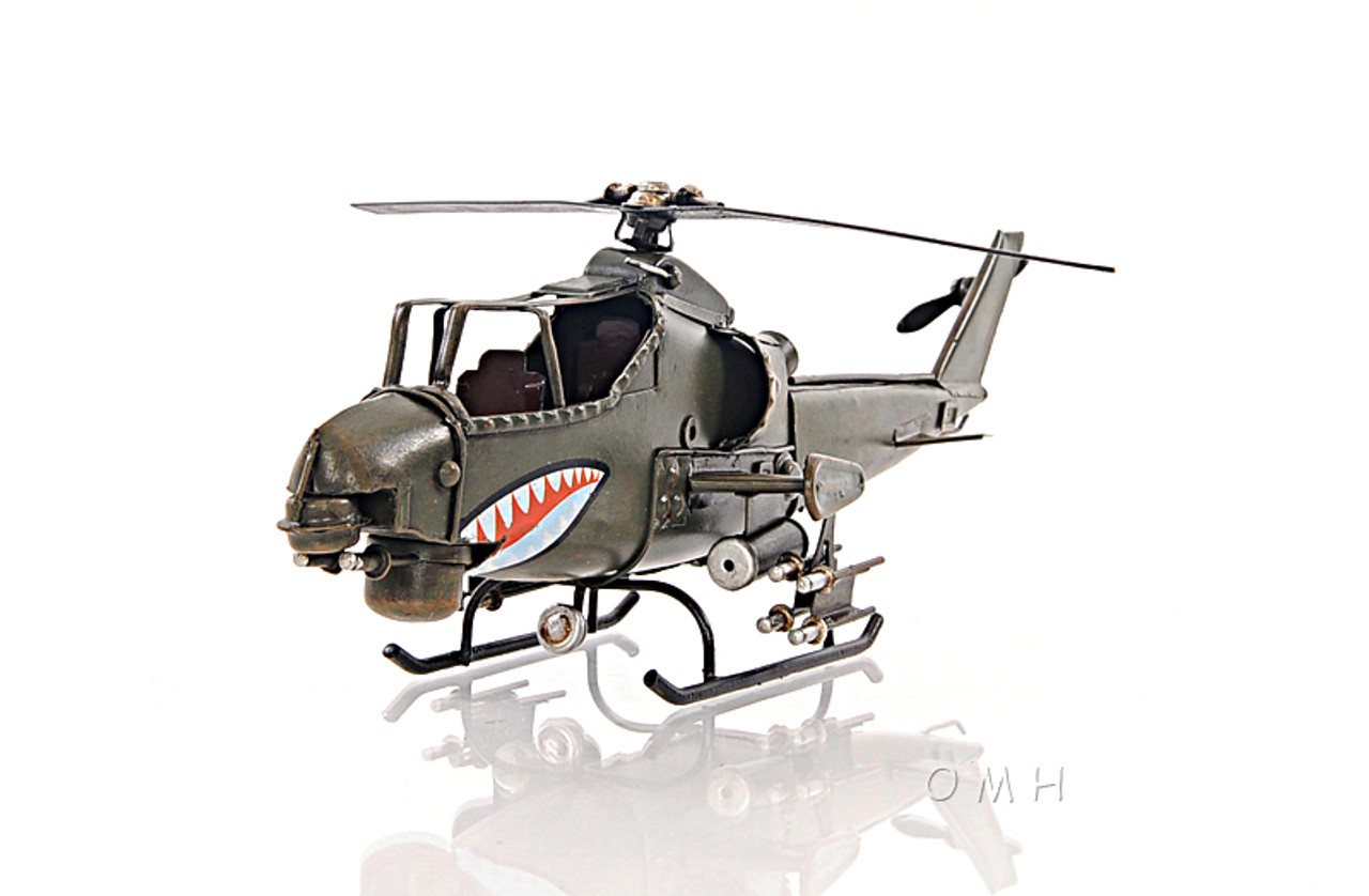 Bell AH-1 Cobra Snake Metal Desk Top Model 13