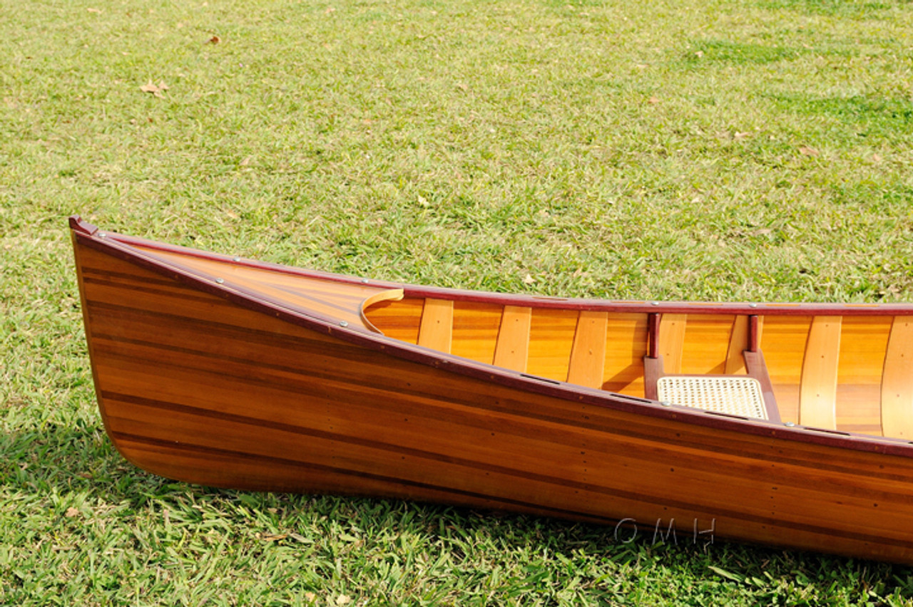 Cedar Strip Built Canoe Wooden Boat Woodenboat USA 