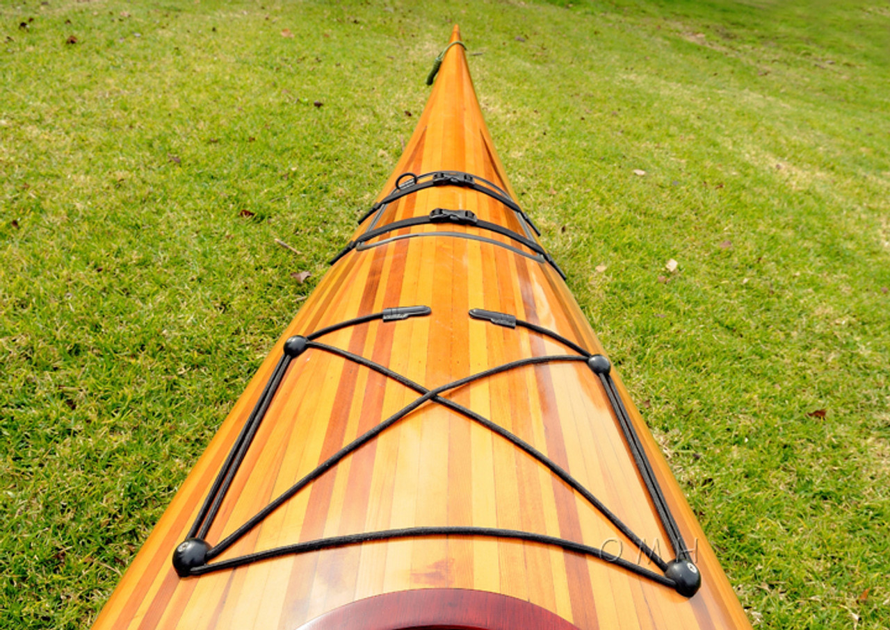 Tandem Cedar Wood Strip Kayak Woodenboat USA