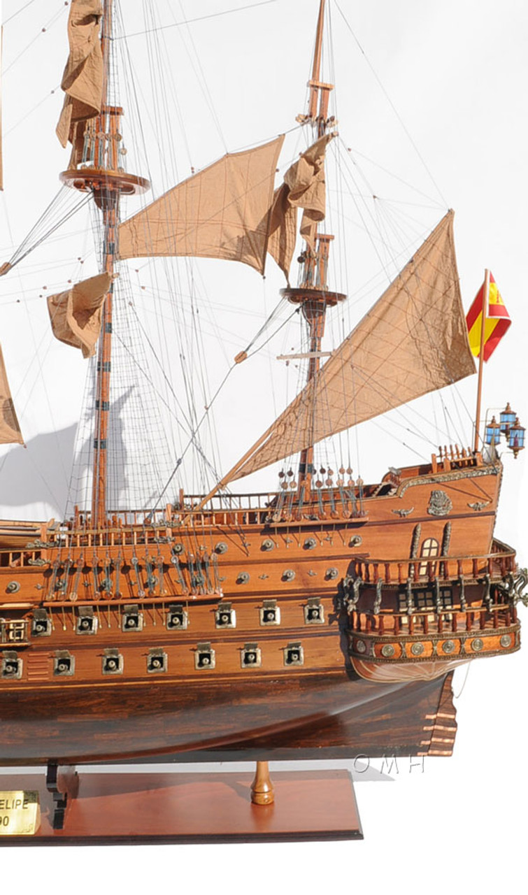 San Felipe Wooden Tall Ship Model Spanish Galleon