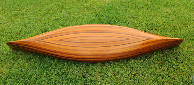 Display Cedar Strip Built Canoe NO Ribs Woodenboat USA