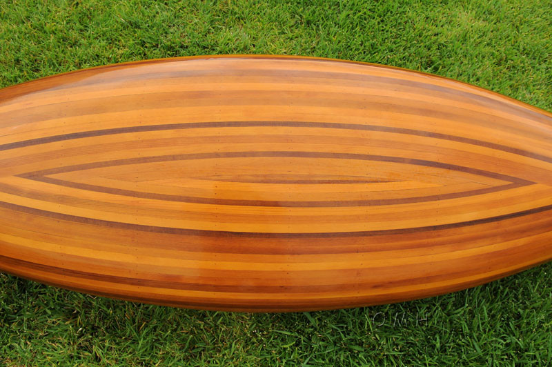 Display Cedar Strip Built Canoe NO Ribs Woodenboat USA