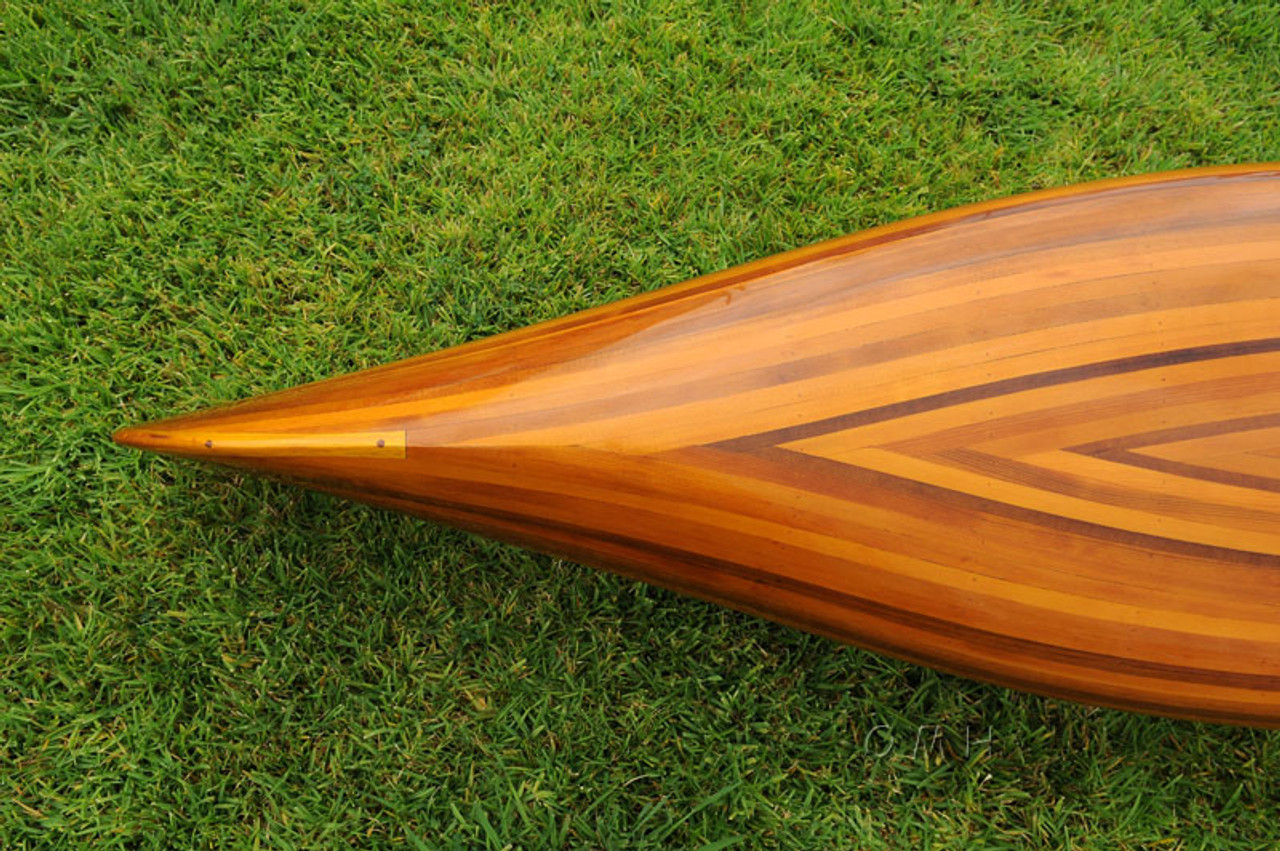 Display Cedar Strip Built Canoe NO Ribs Woodenboat USA