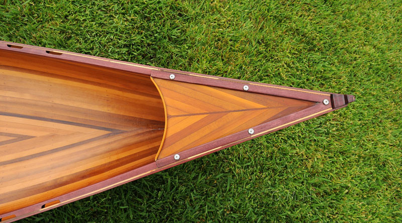 Display Cedar Strip Built Canoe NO Ribs Woodenboat USA