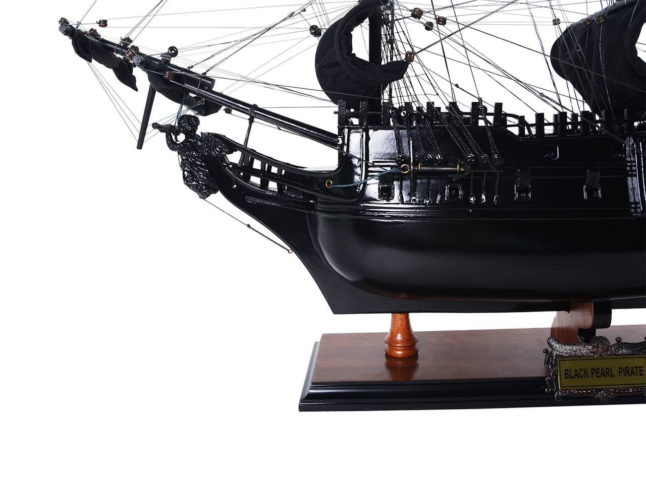 Black Pearl Caribbean Pirate Ship Wooden Model 28