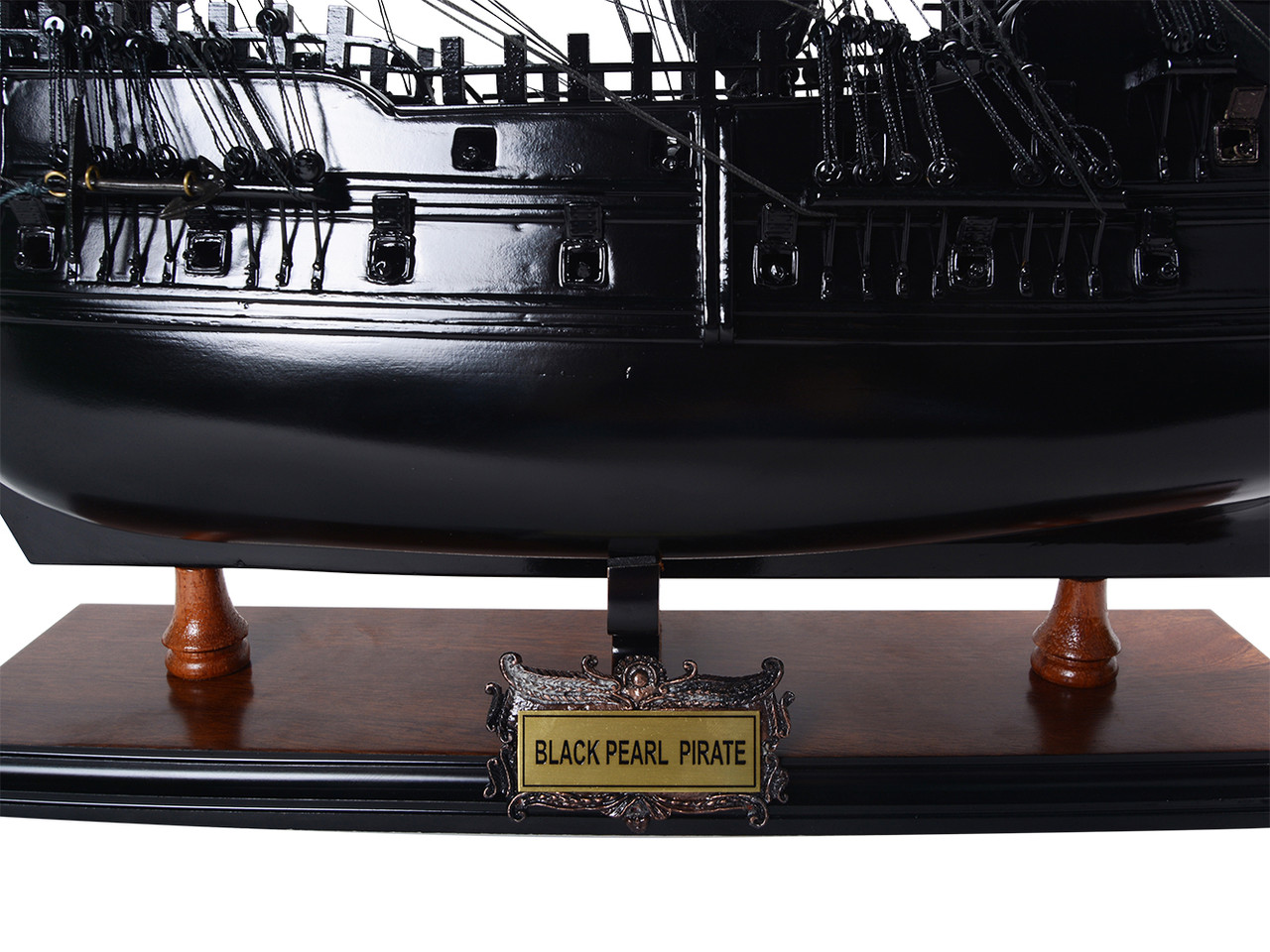 Black Pearl Caribbean Pirate Ship Wooden Model 28