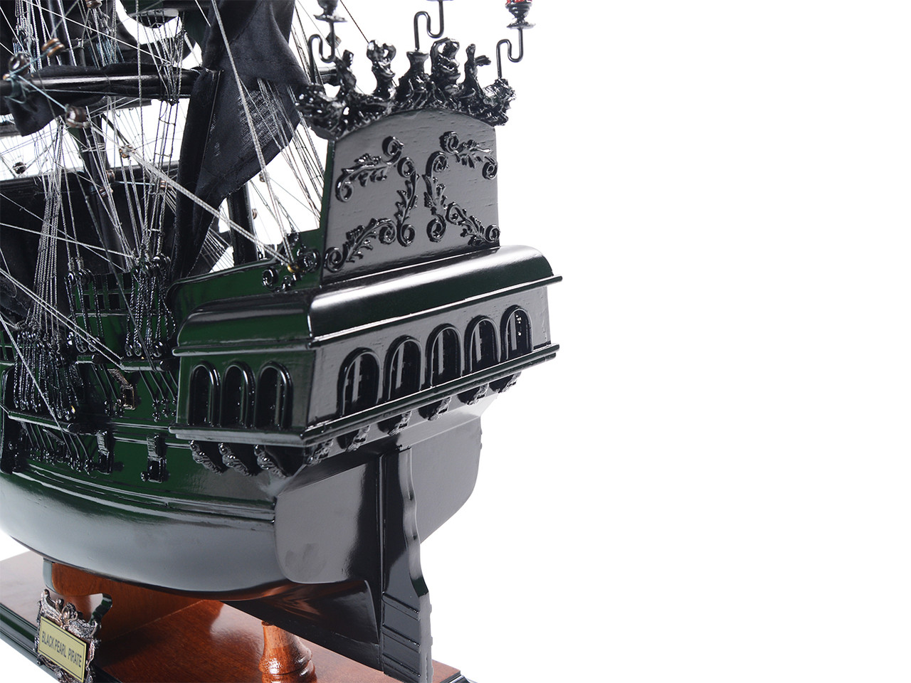 SPARROW BLACK PEARL PRO 6’0 28L Black Pearl Caribbean Pirate Ship Wooden Model 28