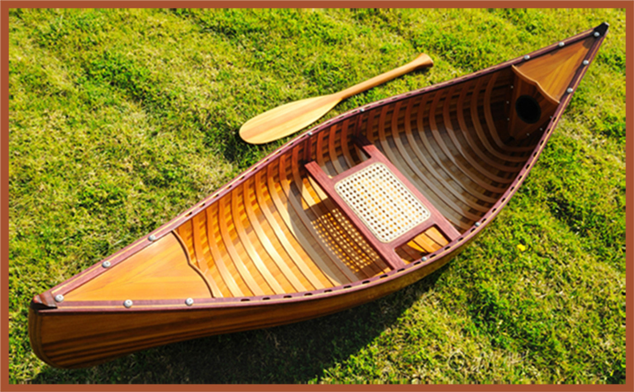 cedar strip built rowboat dingy 9.87' matte finish wooden