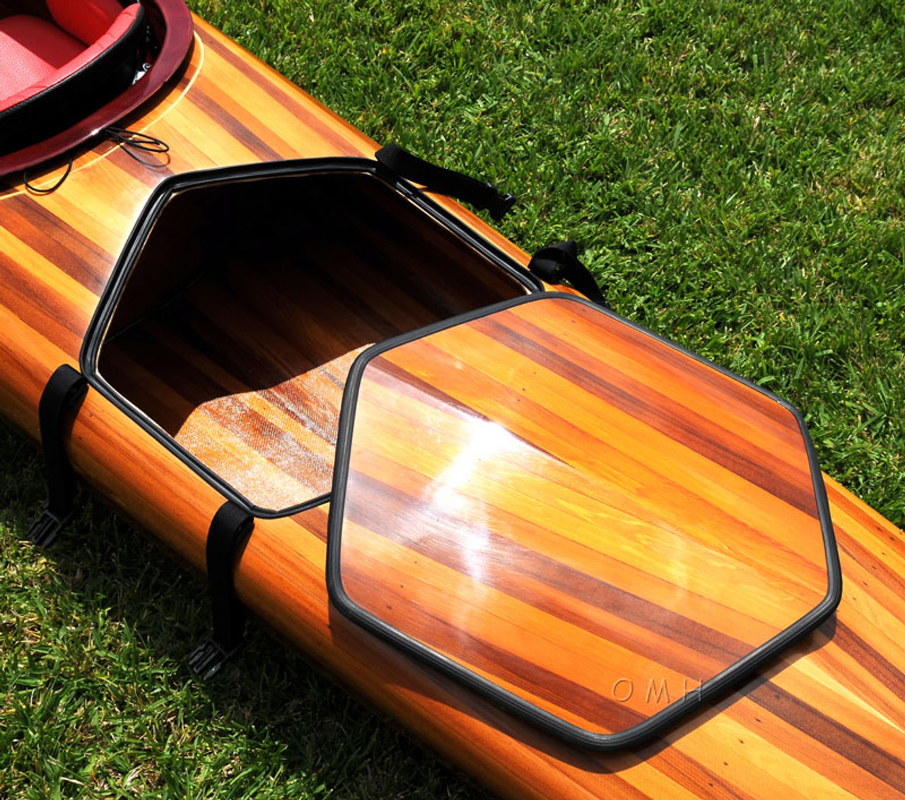 Cedar Wood Strip Built Hudson Surf Kayak