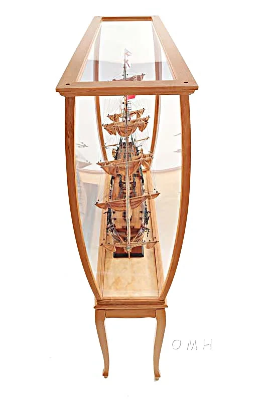 Large Display Case Tall Ship Boat Sailboat Model