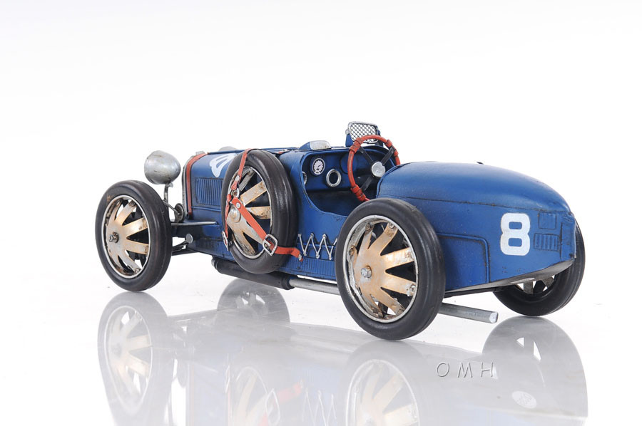 1920s Bugatti Type 35 Metal Racing Car Model 14