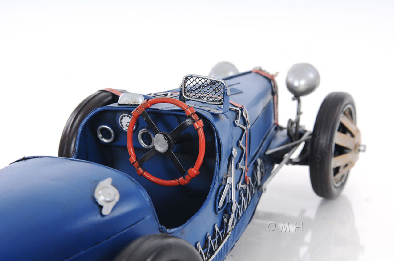1920s Bugatti Metal Racing Car Model 