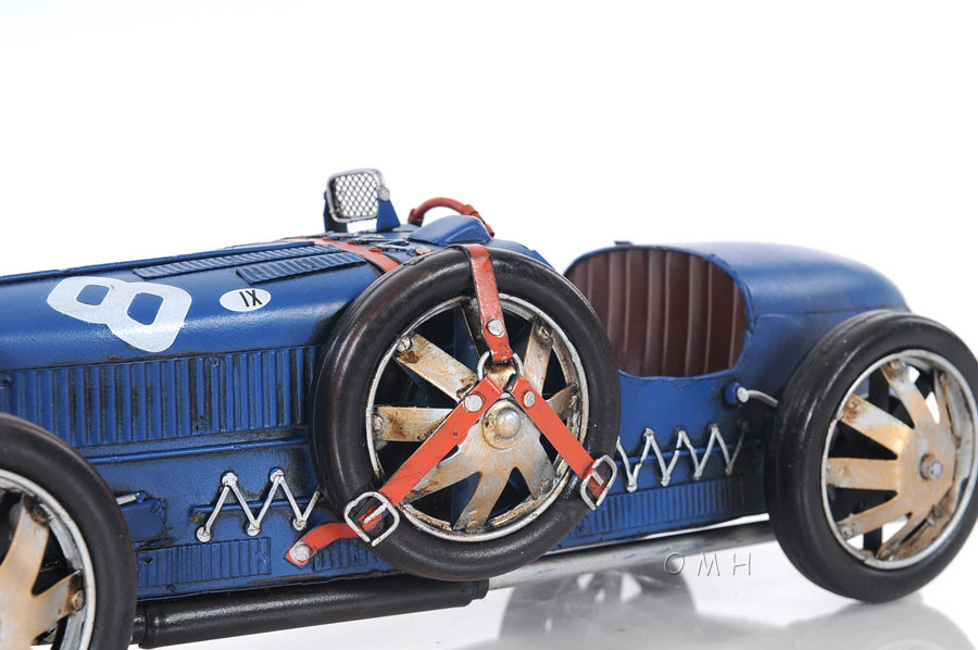 1920s Bugatti Type 35 Metal Racing Car Model 14
