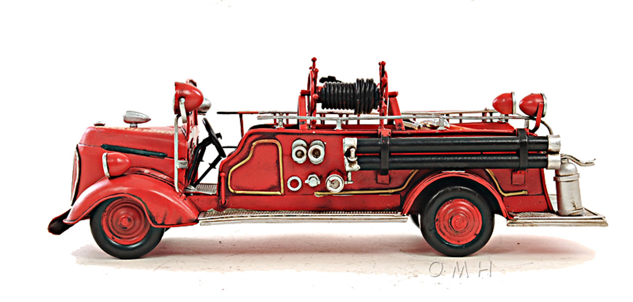 1938 Ford Fire Engine Truck Metal Desk Car Model