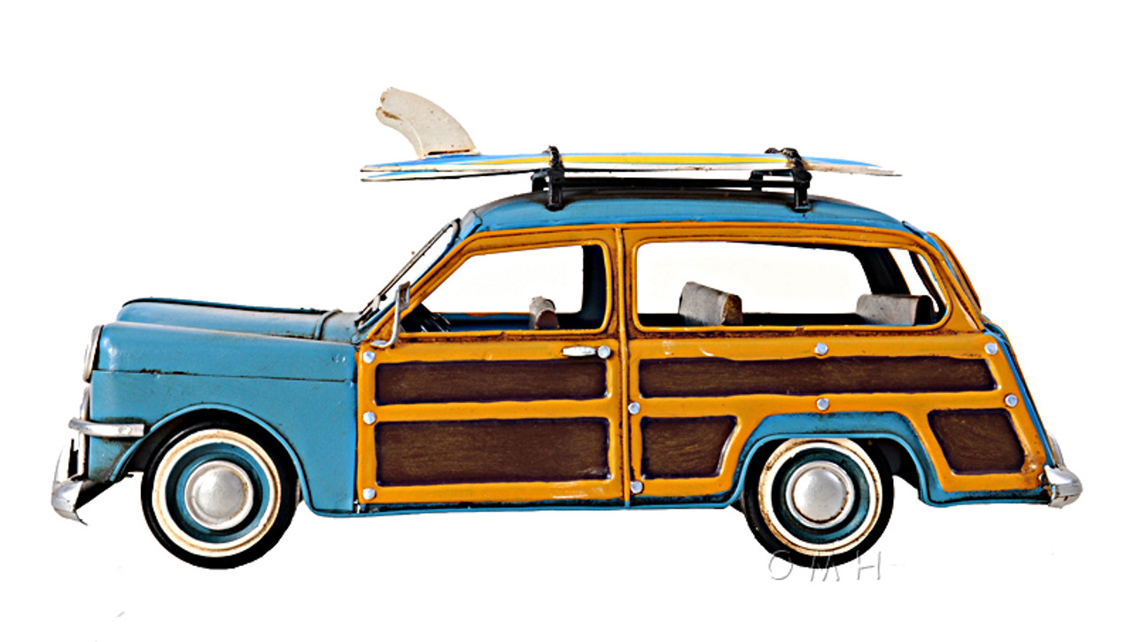 1949 Ford Station Wagon Woody Metal Car Model 12