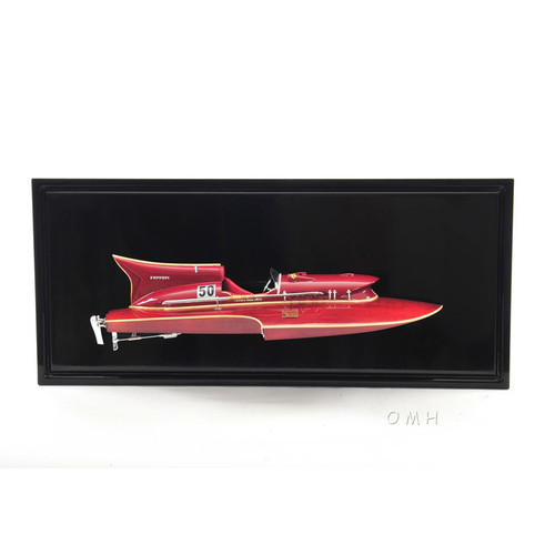 Arno Ferrari Hydroplane Half Hull Model Speed Boat