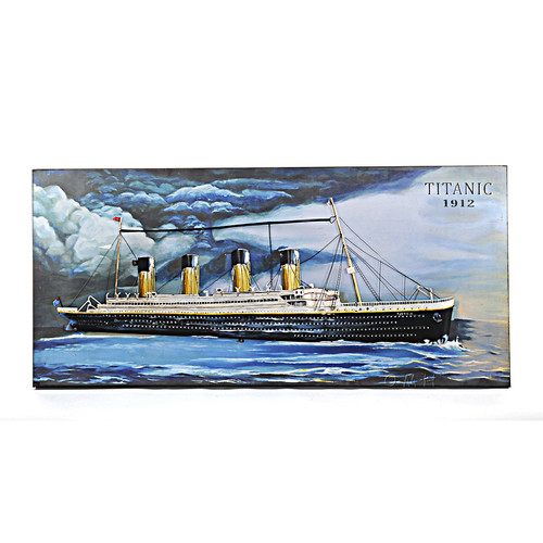 RMS Titanic Ocean Liner Metal Model Painting