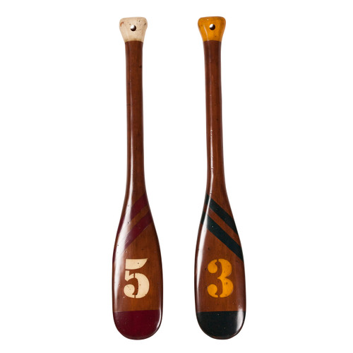 Decorative Wooden Oars Rustic Wall Decor Coat Hook Rack Stands