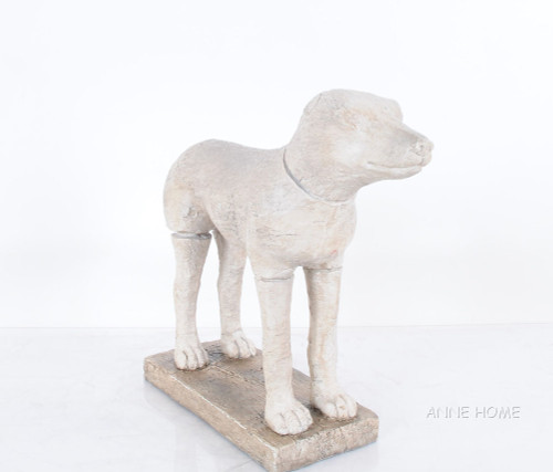 Large Rustic Dog Figurine Statue Sculpture Home Decor Large Rustic Dog Figurine Statue Sculpture Home Decor