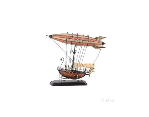 Steampunk Airship 3D Model Blimp Balloon Zeppelin Steampunk Airship 3D Model Blimp Balloon Zeppelin