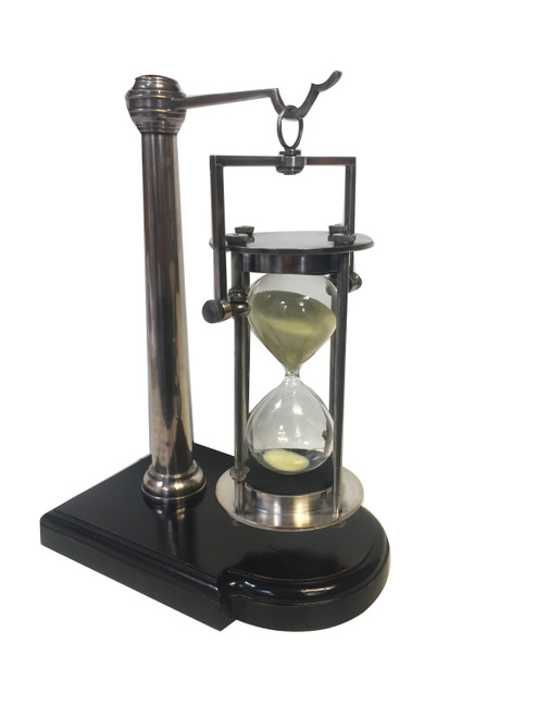 Nautical Brass Hourglass w/ Stand 10 Bronze 30 Minute Sand Timer -  CaptJimsCargo