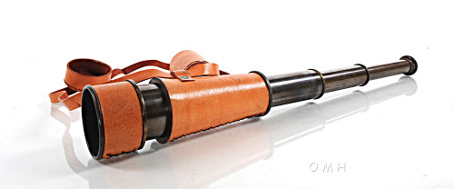 Pirate Spyglass Antiqued Brass Leather Handheld Telescope Pirate Spyglass Antiqued Brass Leather Handheld Telescope