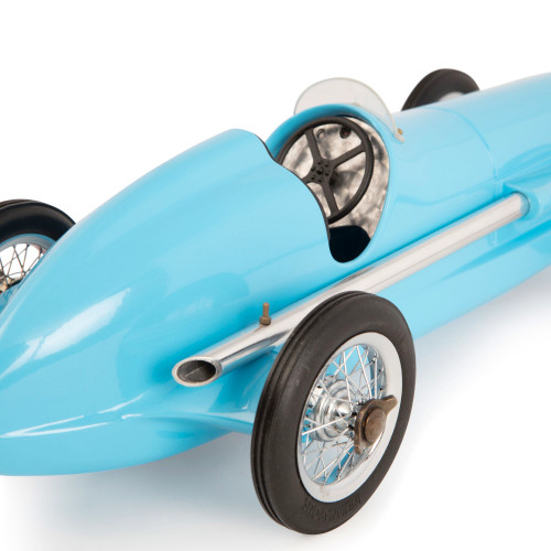 1931 Bugatti Type 51 Metal Model Blue Grand Prix Racing Car