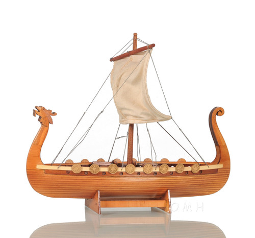 Drakkar Dragon Viking Longship Wooden Model Small