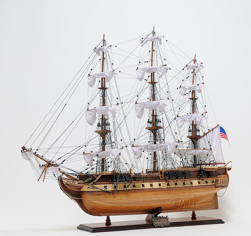 Display Case USS Constitution Old Ironsides Ship Model
