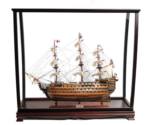 HMS Victory Table Top Display Case Nelsons Model  HMS Victory Table Top Display Case Nelsons Model