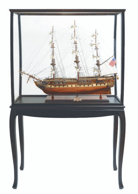 USS Constitution Floor Display Case Old Ironsides Model USS Constitution Floor Display Case Old Ironsides Model