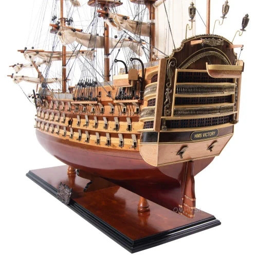 HMS Victory Model Floor Display Case Nelsons Flagship