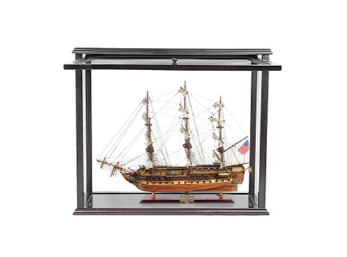 USS Constitution Model Opening Front Display Case USS Constitution Model Opening Front Display Case