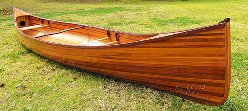 Cedar Wood Strip Built Canoe Without Ribs  Cedar Wood Strip Built Canoe Without Ribs