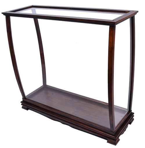 Brown Tall Ship Model Display Case Wood Plexiglass Brown Tall Ship Model Display Case Wood Plexiglass