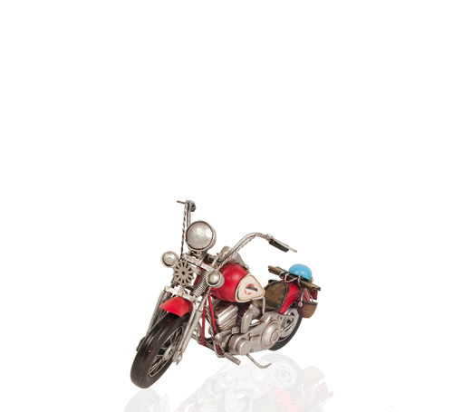 Harley Davidson Red Hog Motorcycle Metal Model Home Decor Harley Davidson Red Hog Motorcycle Metal Model Home Decor